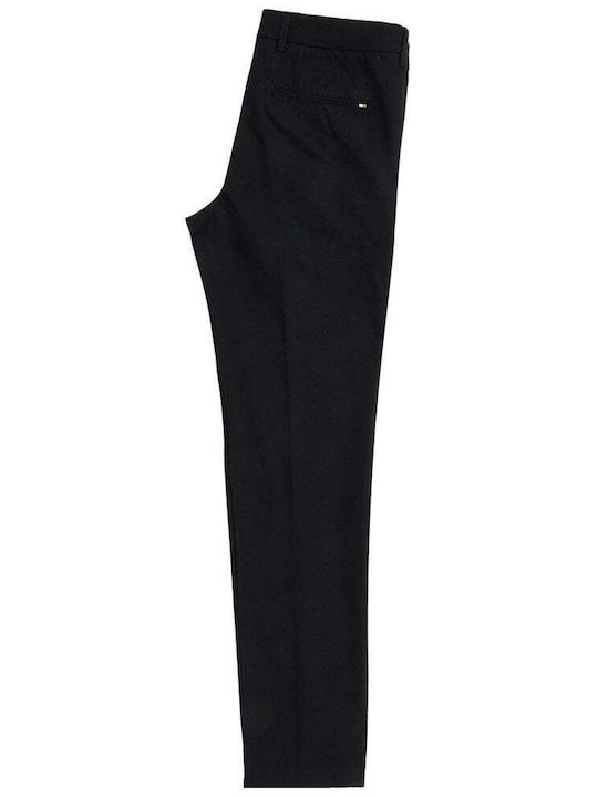 Kaito1_t Trousers Chino Elastic in Slim Fit Black