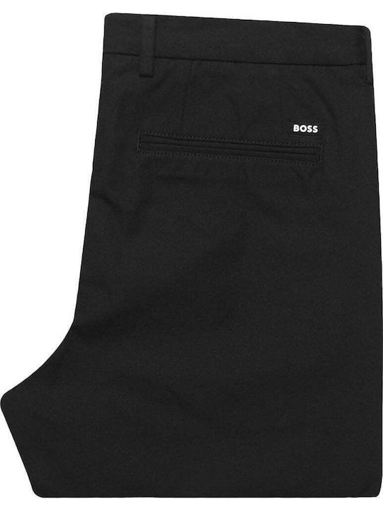 Kaito1_t Trousers Chino Elastic in Slim Fit Black