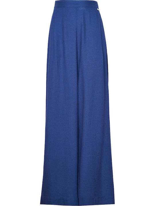 Women's Linen Pantaloons Blue