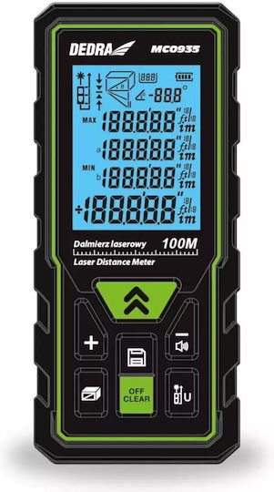 Dedra Μέτρο Laser MC0935 με Δυνατότητα Μέτρησης 100m