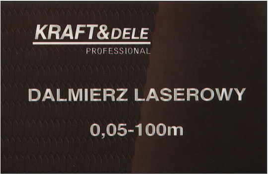 Kraft & Dele Μέτρο Laser KD10408 με Εύρος Μέτρησης 0.05m-100m