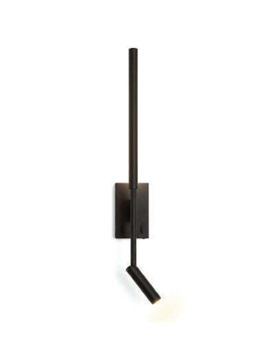 Inlight Wall Lamp with Integrated LED and Warm White Light Black