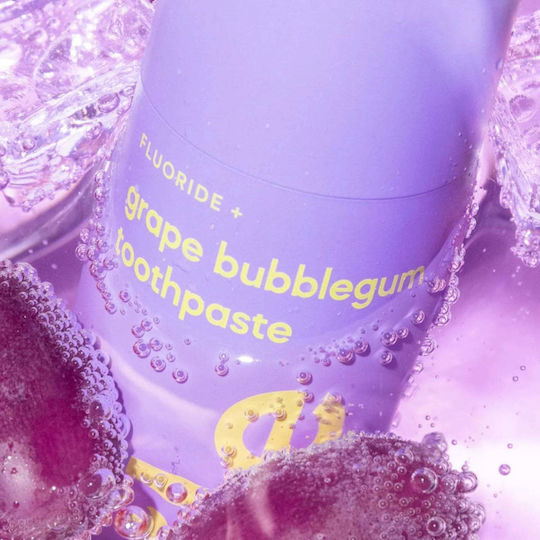 Fluoride Toothpaste Grape Flavor Grape Bubblegum Hismile 60 G
