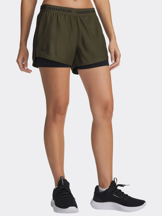 Under Armour Play Up Women's Activewear Shorts Green