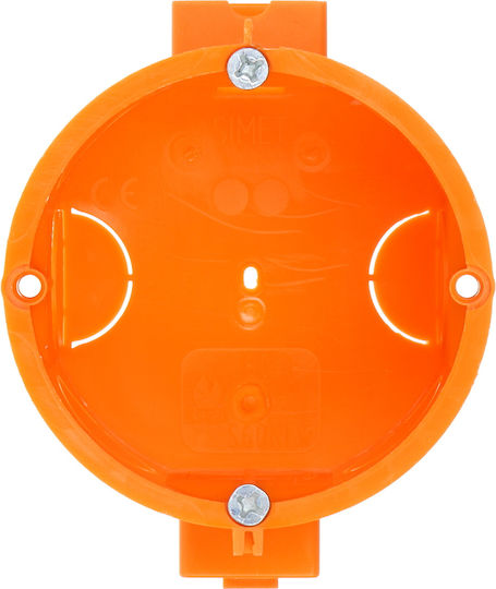 Simet Flush Electrical Box in Orange Color