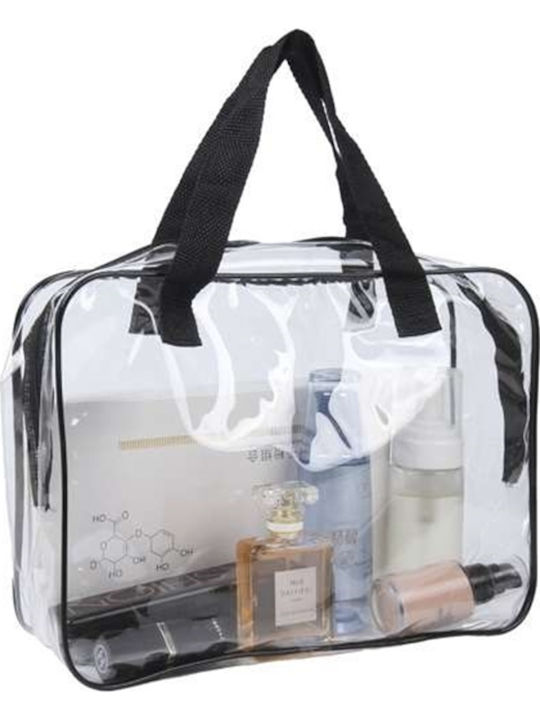 Set 3 Transparent Travel Cosmetic Organizers