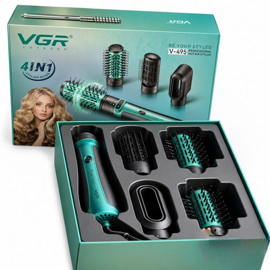 VGR Electric Brush with Air & Rotating Head for Hair Straightening and Curls 1200W
