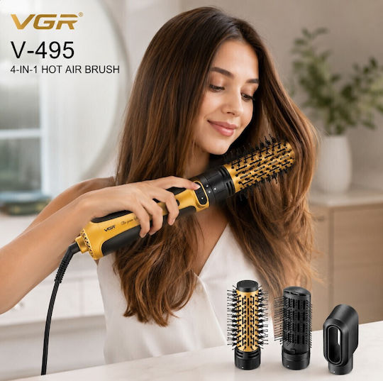 VGR Electric Brush with Air & Rotating Head for Hair Straightening and Curls 1200W