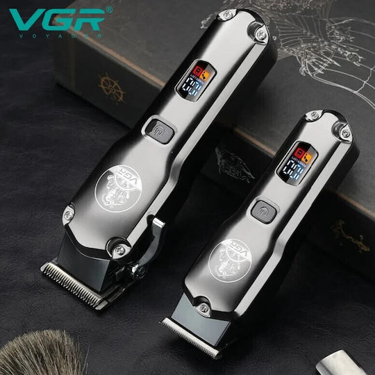 VGR Professional Hair Clipper Set Black V-675