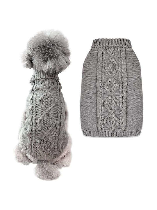Hundeshirt Warmer Weicher Strickpullover Graues Größe M Hundeshirt Warmer Weicher Strickpullover Graues Größe M