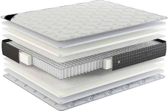 Elegance Hard King Size Ergonomic Mattress 200x170x26cm with Pocket Springs