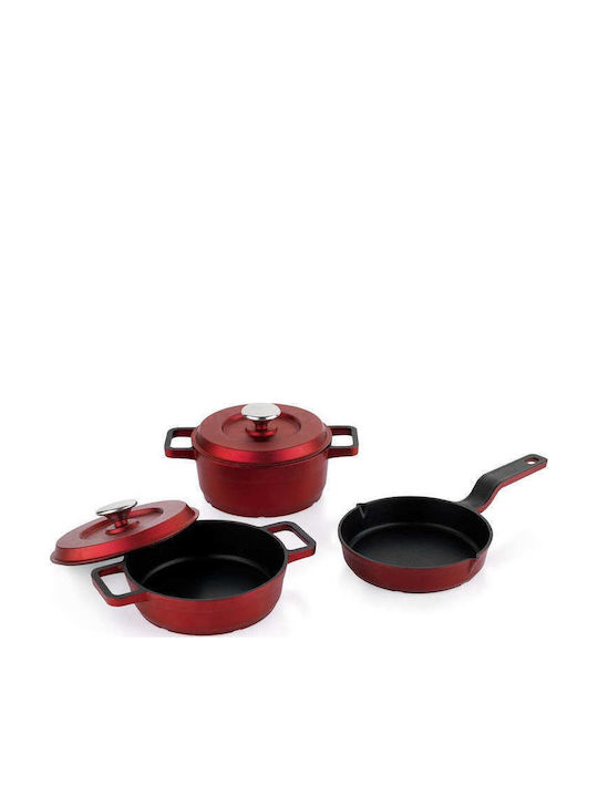 SteweHome Cast Iron Cookware Set 5 Pieces
