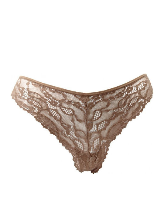 Femeie Brazilia cu Dantelă Brown