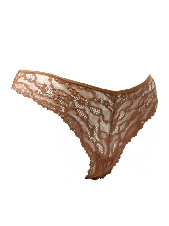 Femeie Brazilia cu Dantelă Brown
