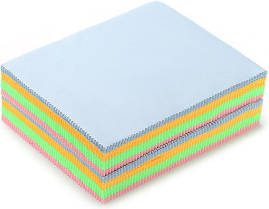 Microfiber Glasses Cloth Mix 14x17cm 10pcs