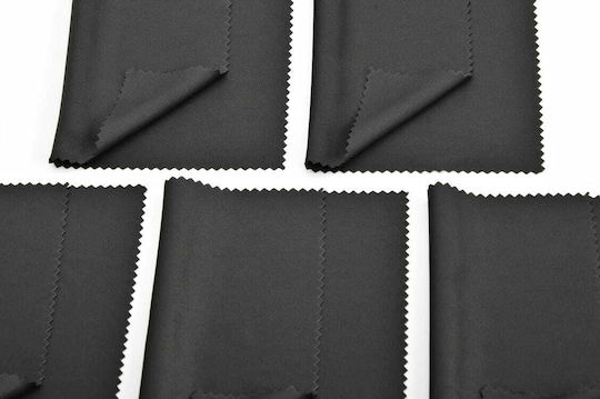 10x Black Microfiber Glasses Cloth
