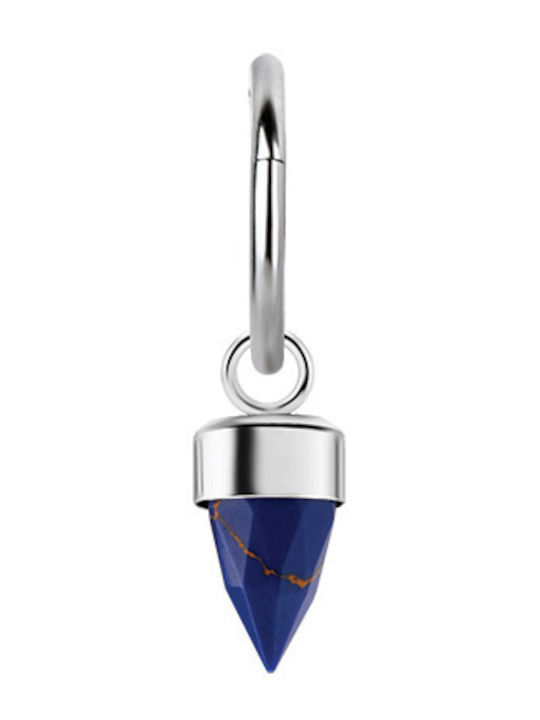 Crazy Needles Charm From Silver Navy Blue