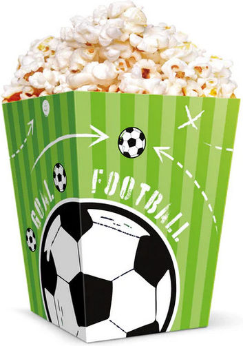 Football Popcorn Boxes 6pcs