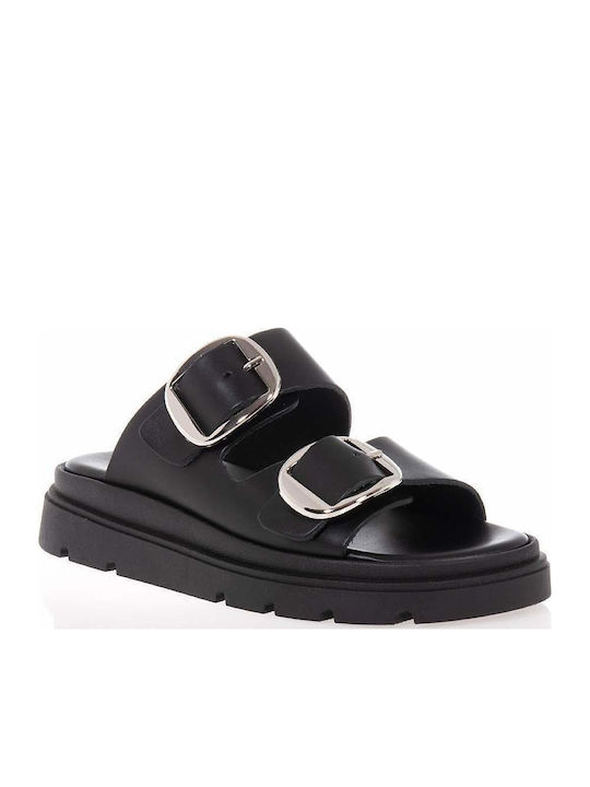 Sandale Casual Damă Flatforme Negre