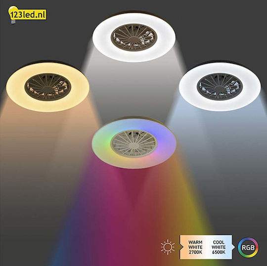 123led Plafonieră 48.5cm cu Lumină Albă