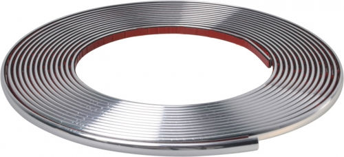 Dekorative Matt Chrome Streifen 21mm Flexible Selbstklebend
