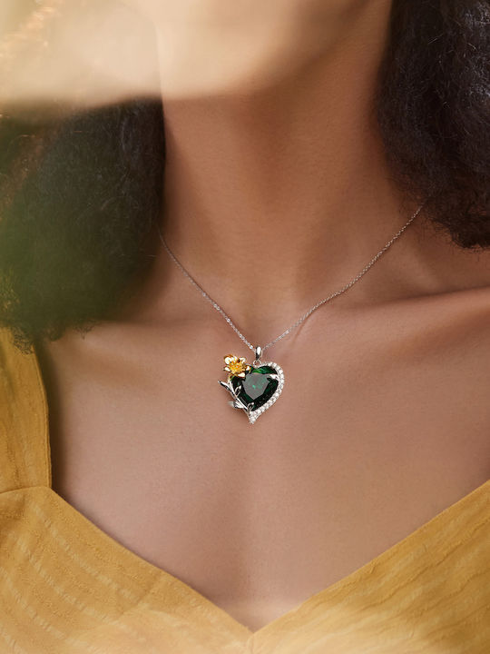 Trusky Colier Cu Design Inima Din Argint Cu Zircon
