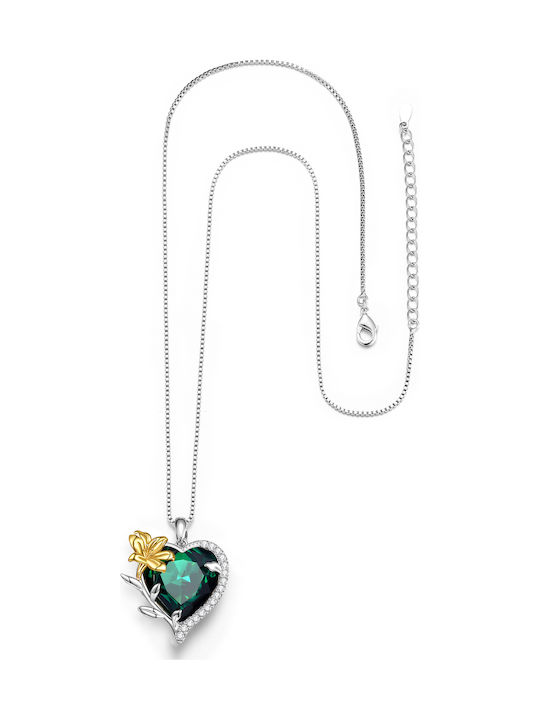 Trusky Colier Cu Design Inima Din Argint Cu Zircon