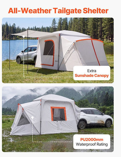 Vevor SUV Σκηνή Camping Αυτοκινήτου 3 Εποχών για 9 Άτομα 396x305εκ.