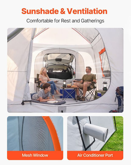 Vevor SUV Σκηνή Camping Αυτοκινήτου 3 Εποχών για 9 Άτομα 396x305εκ.