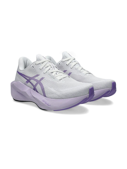 ASICS Novablast 6 Frauen Lauf Sportschuhe Weiß / Lila
