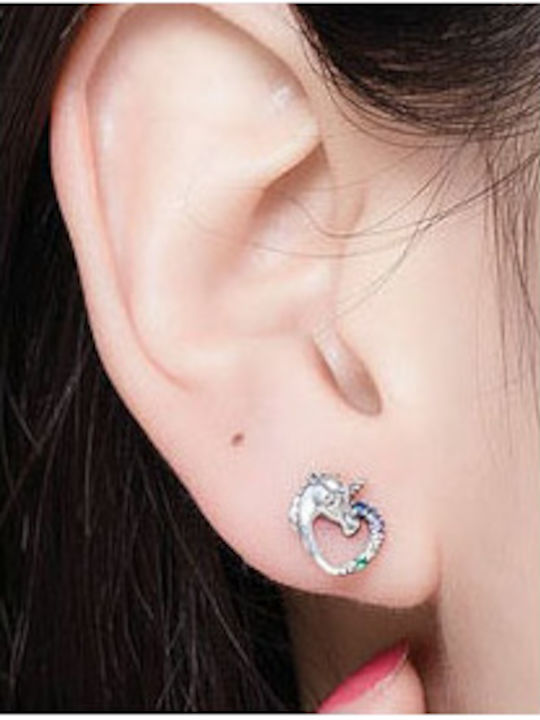 Trusky Детски Обици Studs Еднорози от Сребро
