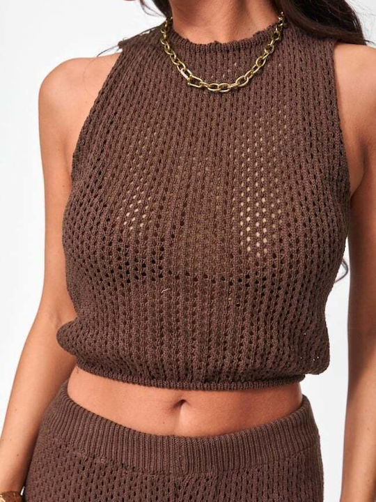 Damen Braune Dunkle Set mit Hose