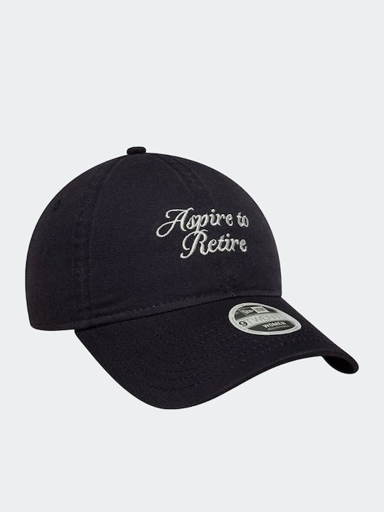 New Era Slogan Navy 9twenty Adjustable Cap Γυναικείο Καπέλο Μαύρο