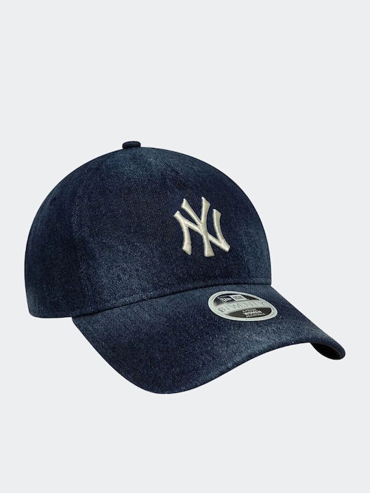 New Era New York Yankees Mlb Denim Navy 9twenty A-frame Adjustable Cap Unisex Καπέλο Μπλε