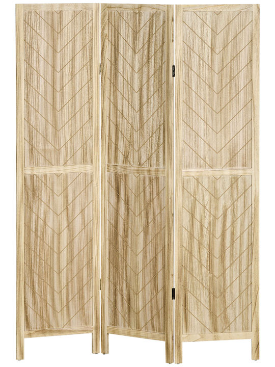 HomCom Διακοσμητικό Παραβάν Ξύλινο 120x170cm