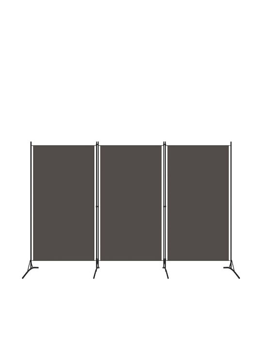 vidaXL Decorativ Paravan Metalic cu 3 Panouri 260x180cm