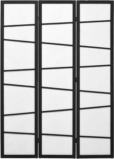 HomCom Διακοσμητικό Παραβάν Ξύλινο με 3 Φύλλα 135x170cm