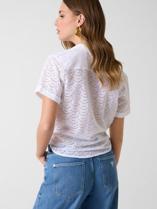 Short Sleeve Women's Shirt White