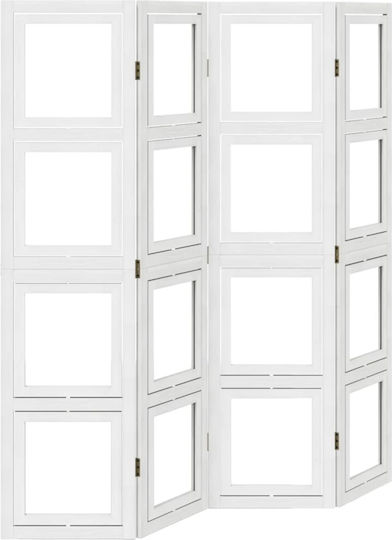 vidaXL Decorativ Paravan Lemn cu 4 Panouri 140x160cm