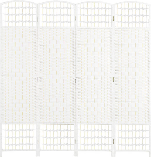 HomCom Διακοσμητικό Παραβάν Ξύλινο 160x170cm