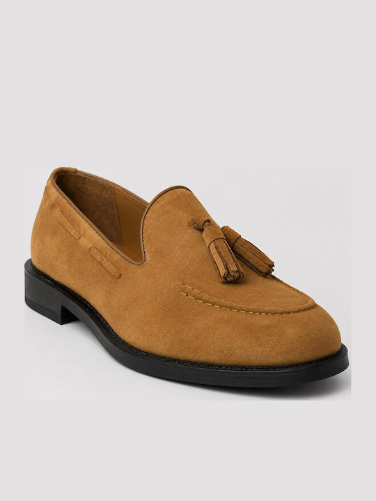 Wildleder Herren Mokassins in Braune Farbe ARS42278