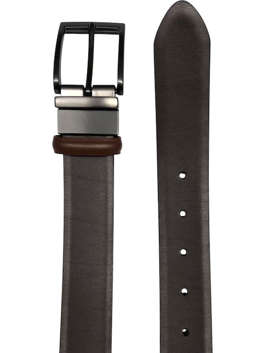 Men's Leather Double Sided Blue Belt