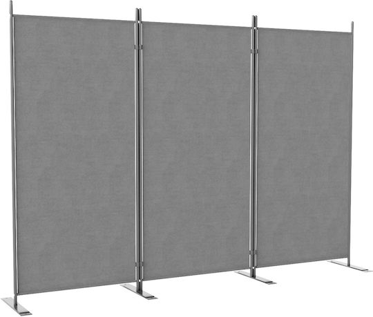 Outsunny Διακοσμητικό Παραβάν Μεταλλικό 252x176cm
