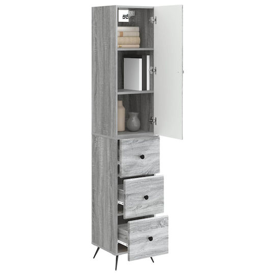 vidaXL Bathroom Column Cabinet Floor M34.5xL34.5xH90cm Sonoma