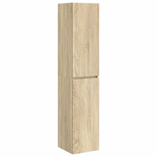 vidaXL Στήλη Μπάνιου Τοίχου 33x34.5x160cm Sonoma