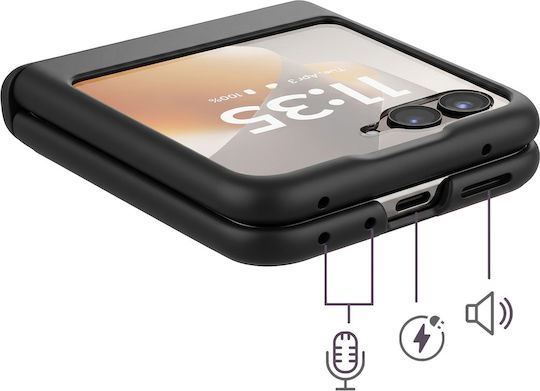 Avizar Handyhülle Motorola Razr 70 Gehärtetes Glas Bildschirmschutz Burgundisch