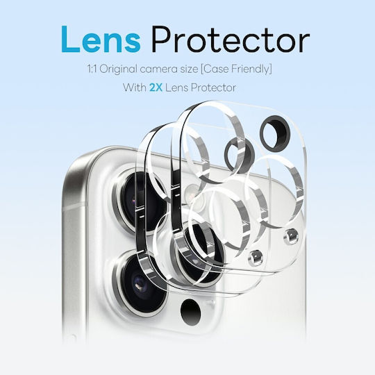 Northjo Set Protecție 5 1 Husă Dură Protecție Ecran Cameră Transparent Apple iPhone 15 Pro