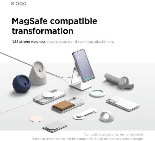 Samsung Galaxy S26 Elago Magnetic Hybrid Hard Case Magsafe Transparent Egs26mshb62-tr