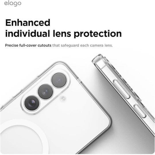 Samsung Galaxy S26 Elago Magnetic Hybrid Hard Case Magsafe Transparent Egs26mshb62-tr
