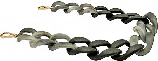 22-26 Acrylic Bag Chain Marble Ombre Statement Savil Grey